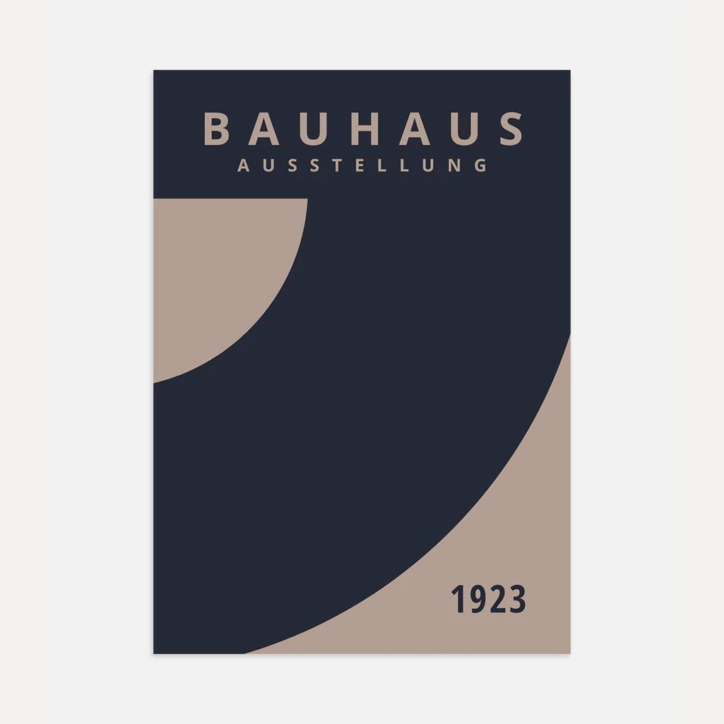 Affiche Bauhaus Éclaboussure Bleue