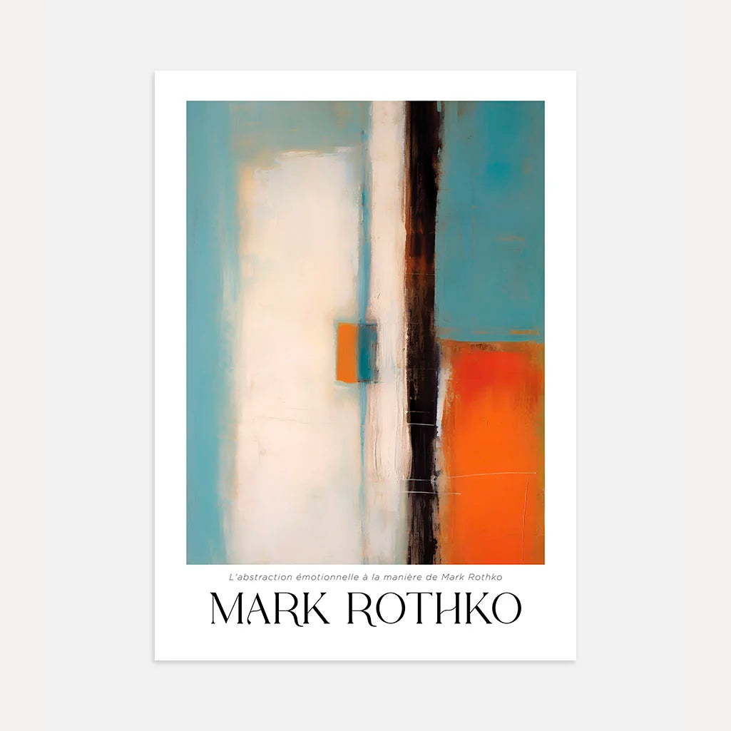 Rothko Blue Balance Poster