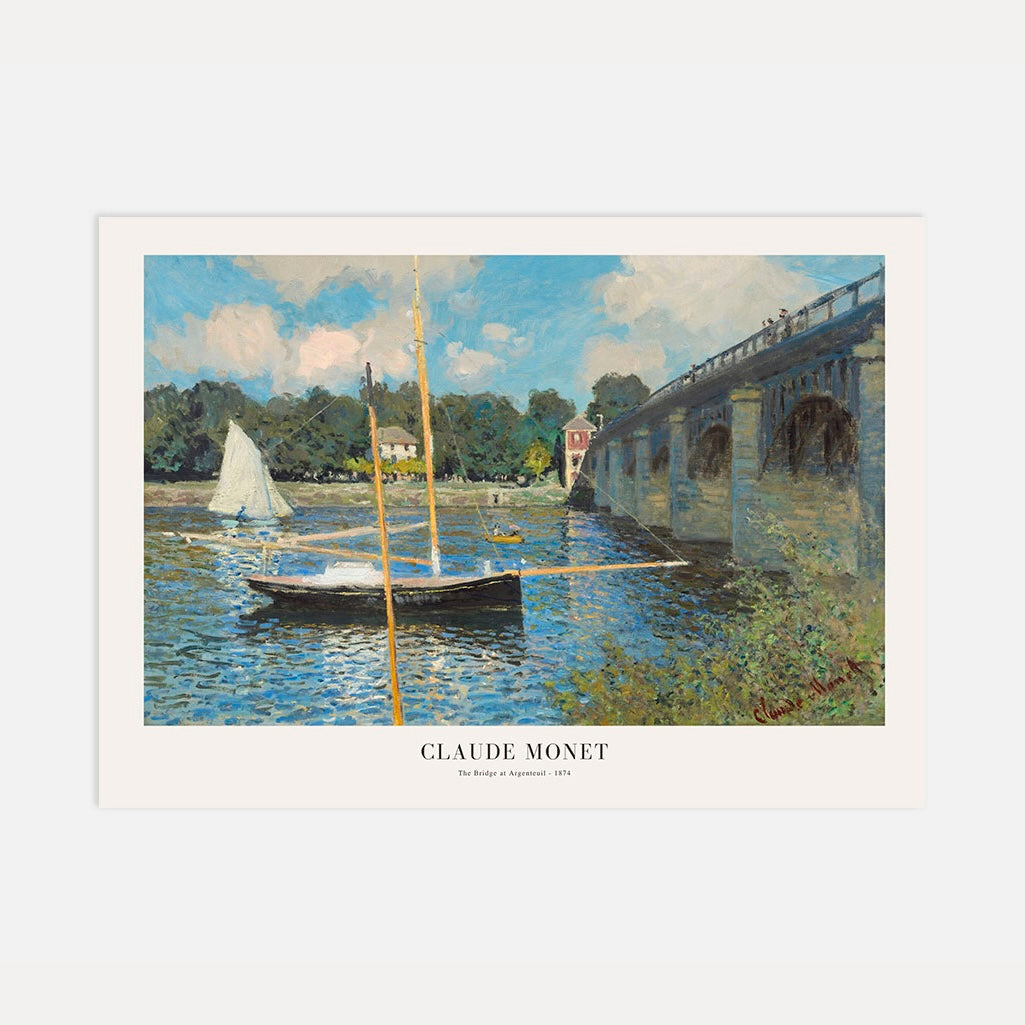 Affiche Claude Monet – Le Pont à Argenteuil