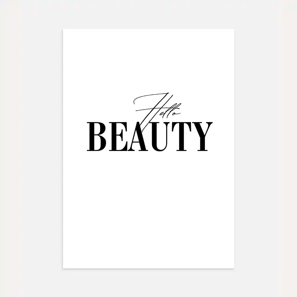 Hello Beauty Poster