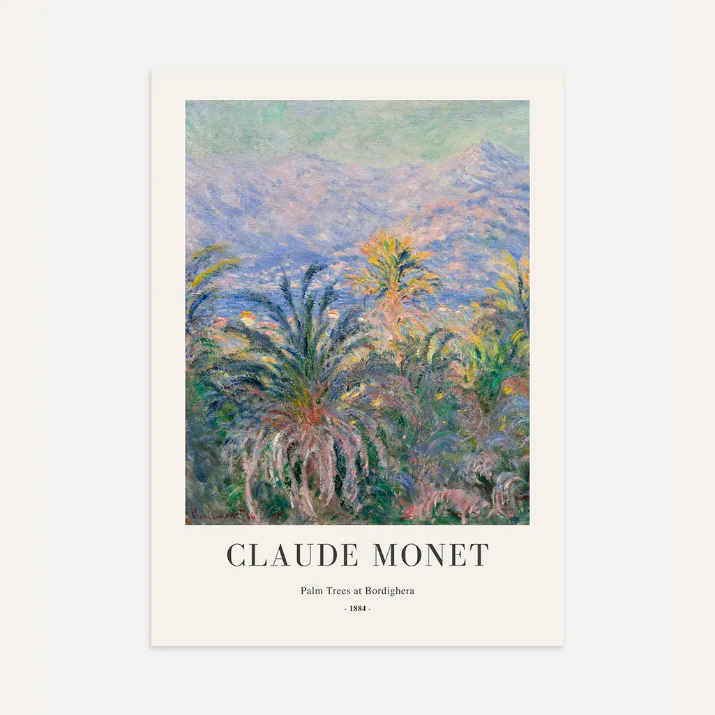 Claude Monet Bordighera Palm Trees Poster