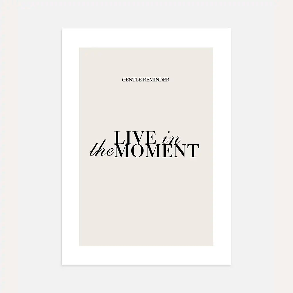 Live in the Moment Poster