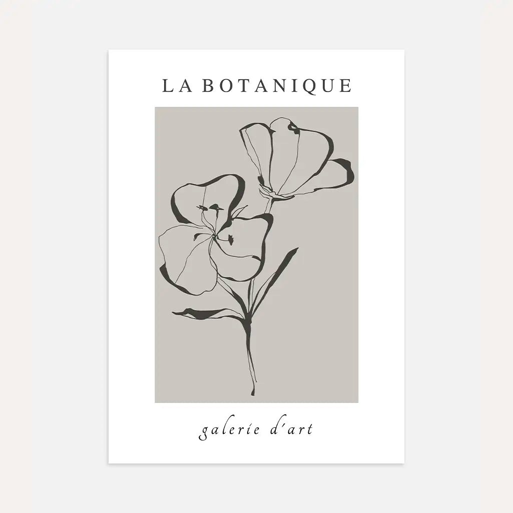 LA Botanique Flower Poster