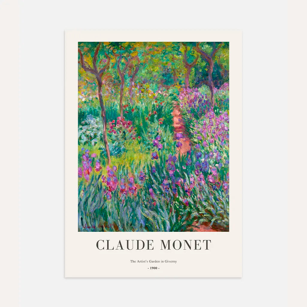 Claude Monet – Le Jardin de l’artiste à Giverny Affiche