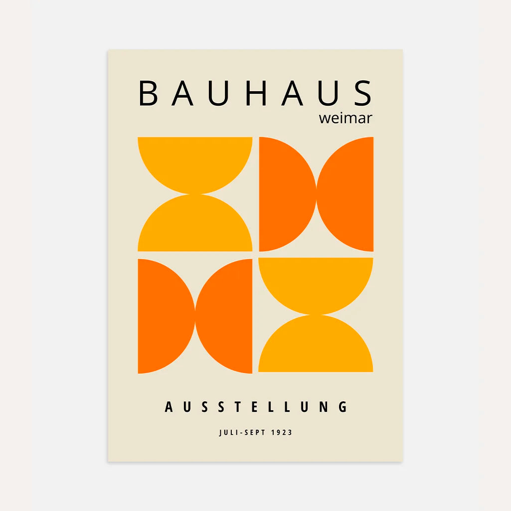 Bauhaus Orange Solaire Affiche