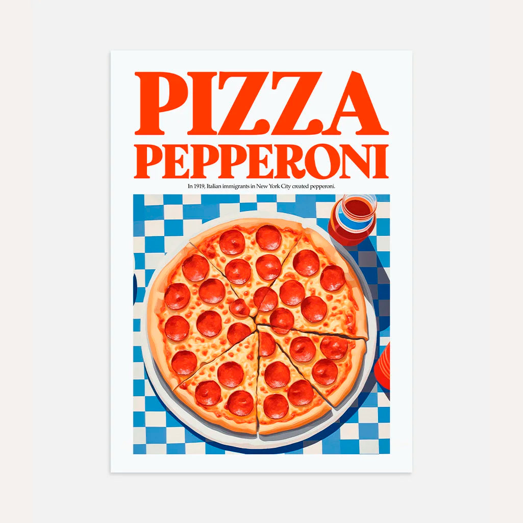 Pepperoni Pizza Poster