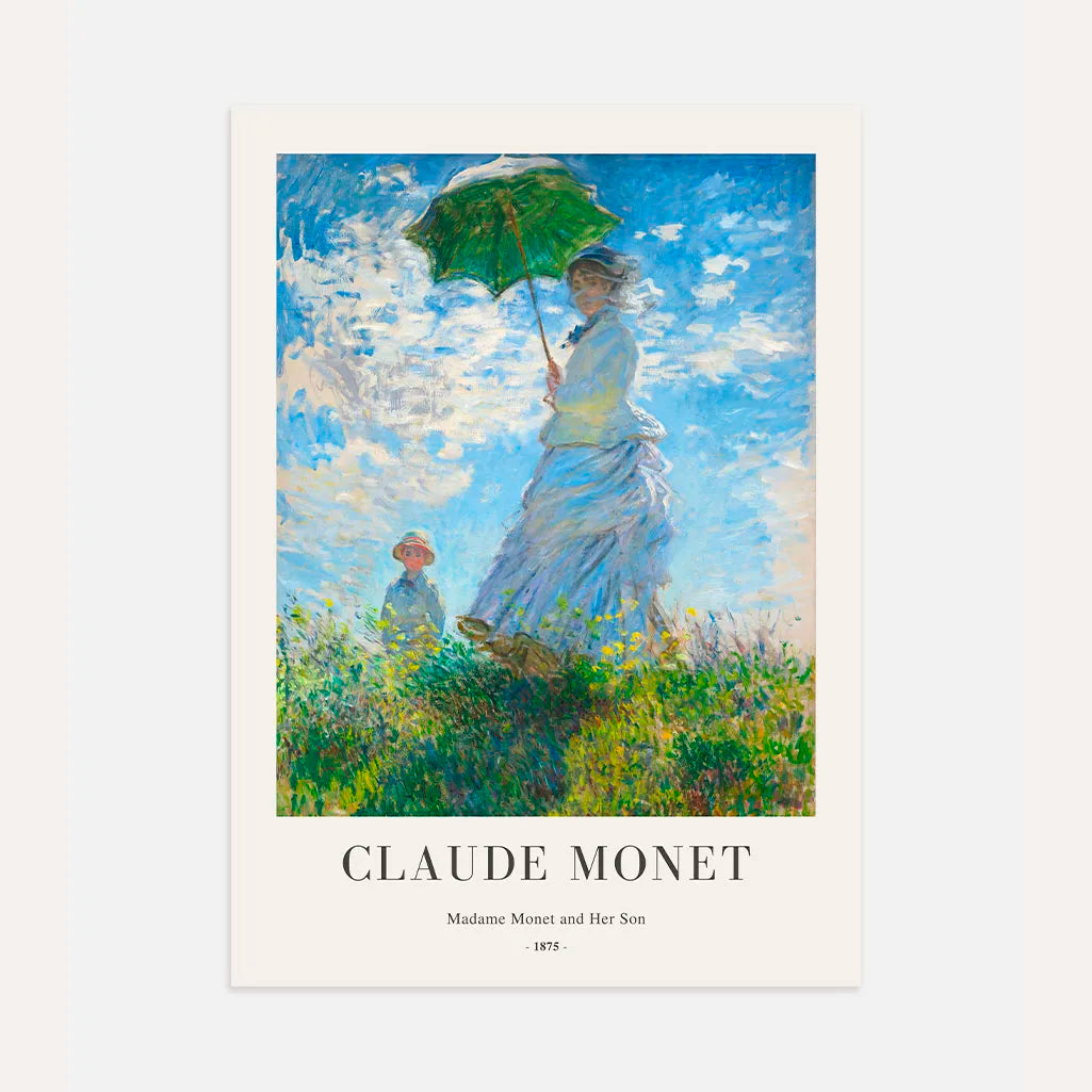 Claude Monet – Madame Monet à l’ombrelle Affiche