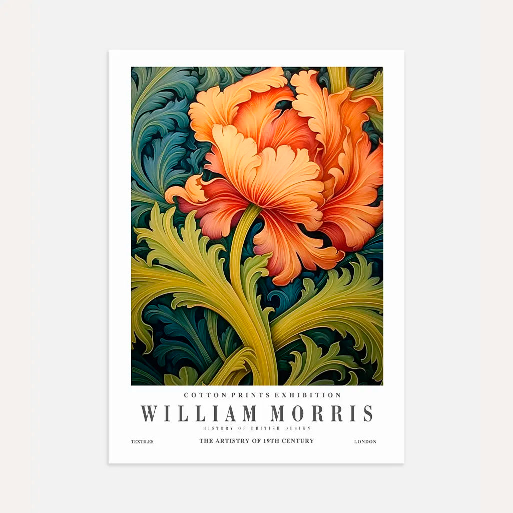 William Morris Floral Pattern Poster