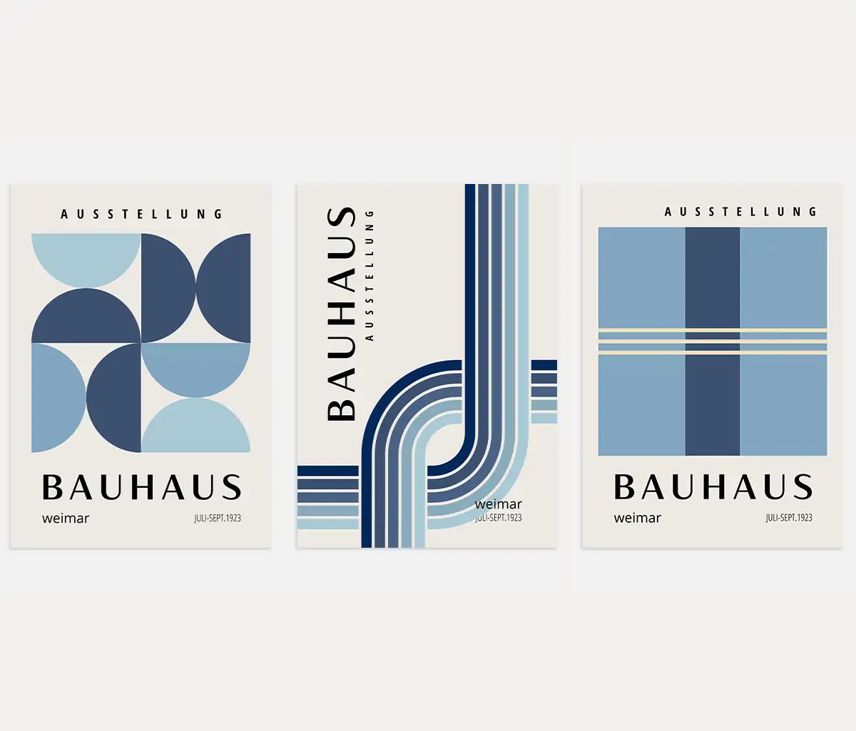 Bauhaus Weimar Rhythm – Lot de 3 affiches