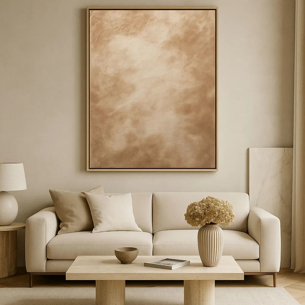 Toile encadrée – Touche de sable
