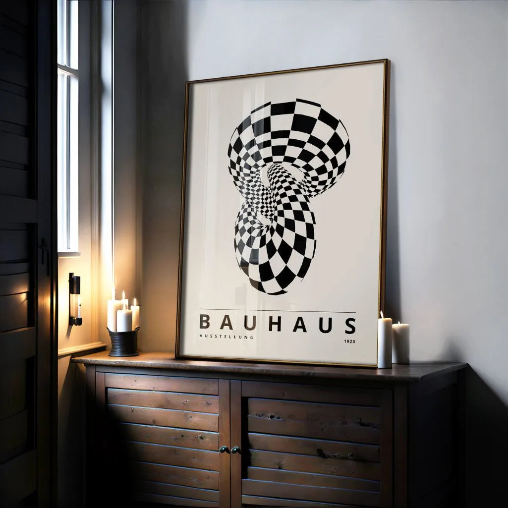 Bauhaus Hypnotic Geometry Poster