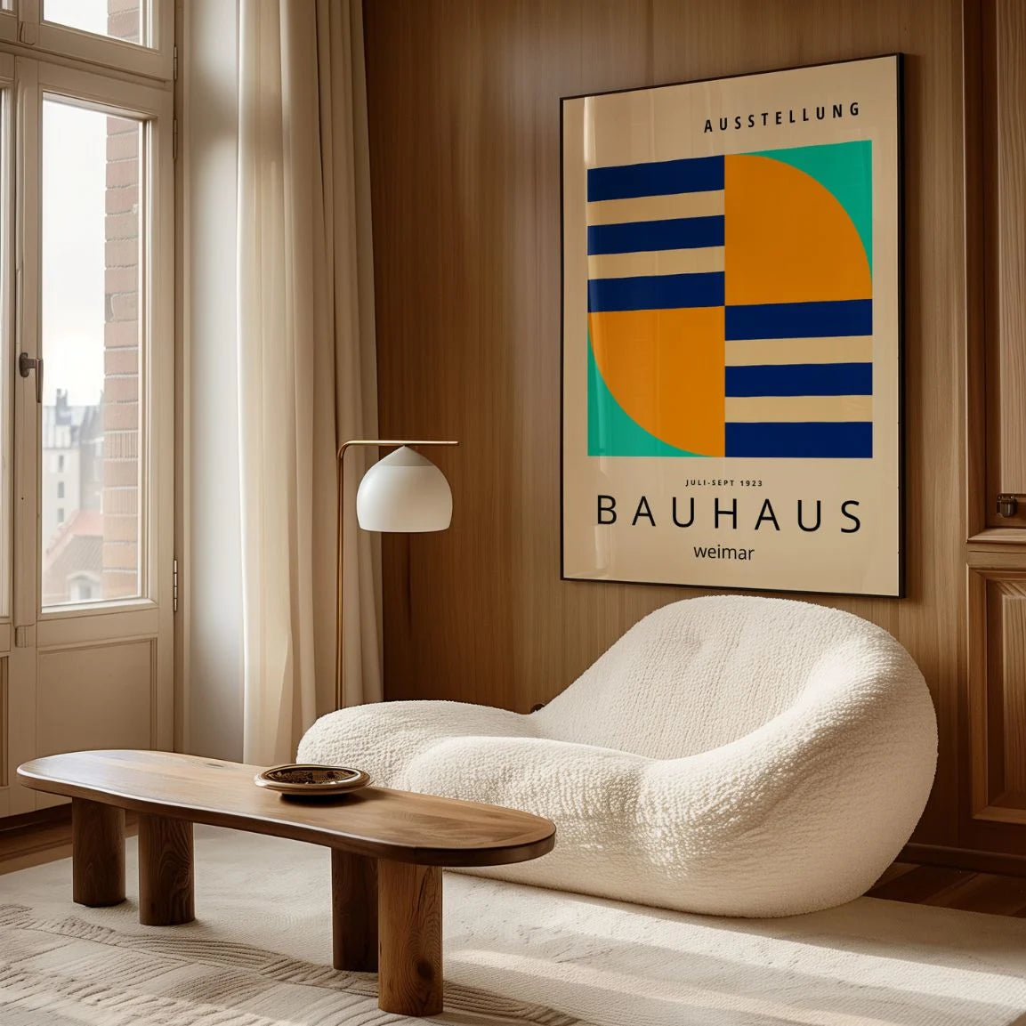 Affiche Bauhaus Turbine Géométrique