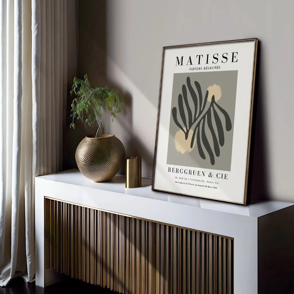 Affiche Matisse Feuilles Grises