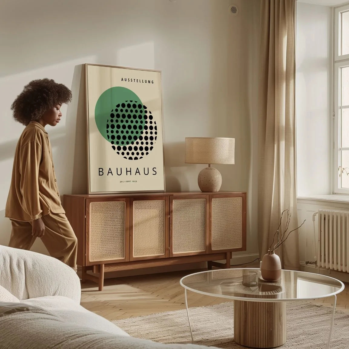 Bauhaus Vert Optique Affiche