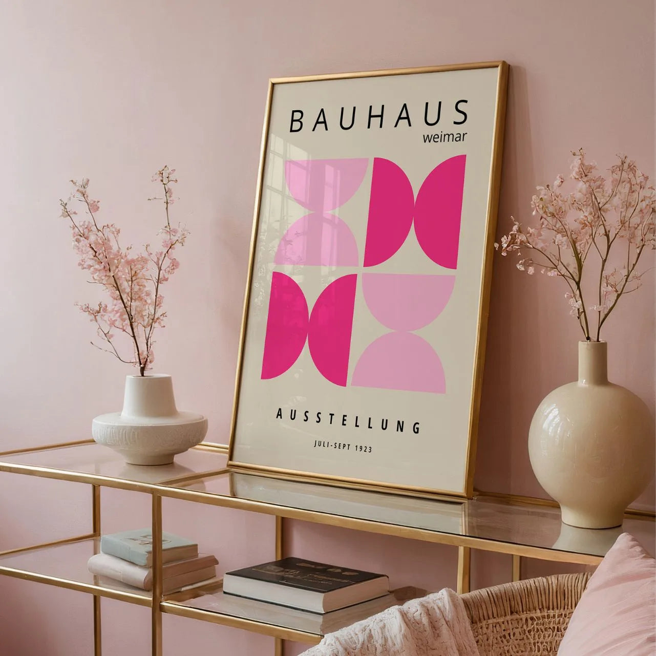 Bauhaus Rose Énergie Affiche