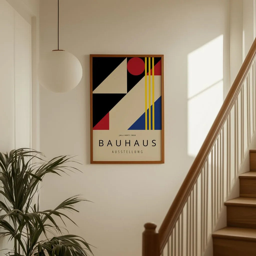 Bauhaus Primary Color Abstract Poster