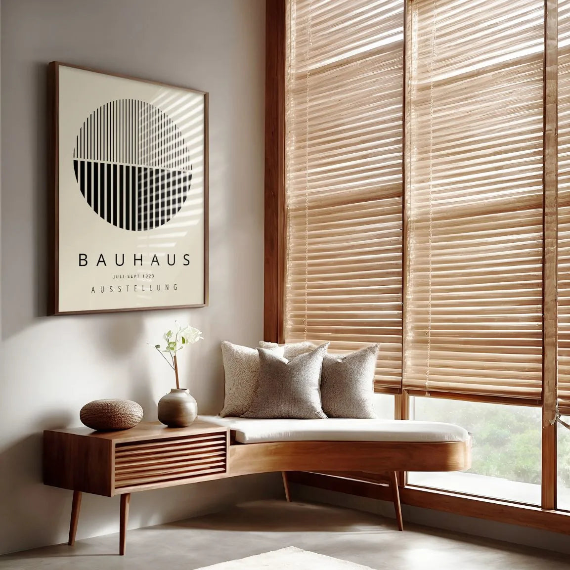 Affiche Bauhaus Cercle Rayé