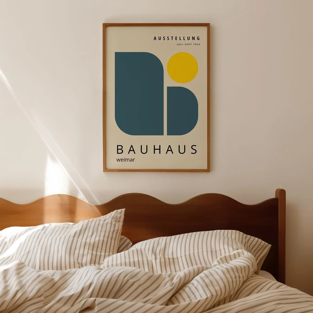 Bauhaus Bleu Éclat Affiche