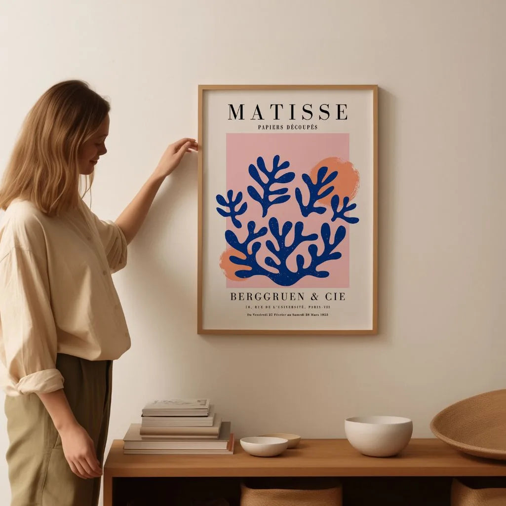 Matisse Coral Bleu Poster