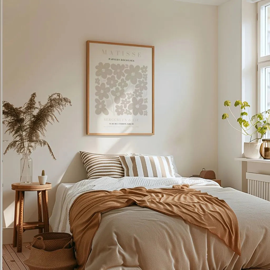 Matisse Beige Floral Affiche