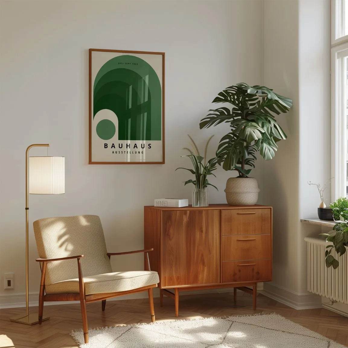 Affiche Bauhaus Arc-En-Ciel Vert