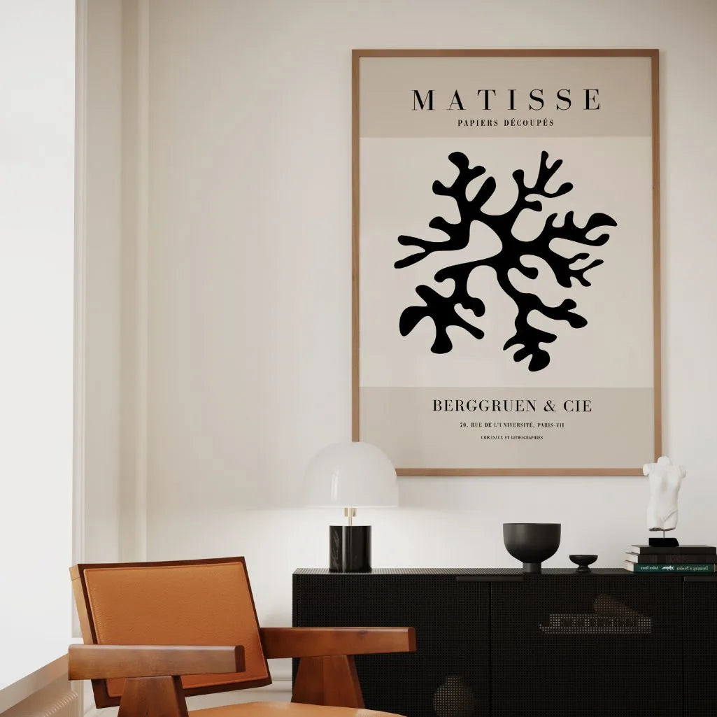 Affiche Matisse Récif De Corail Noir