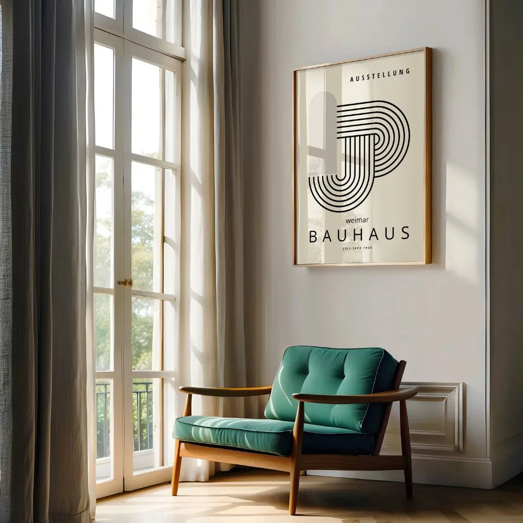 Affiche Bauhaus Nœud Linéaire