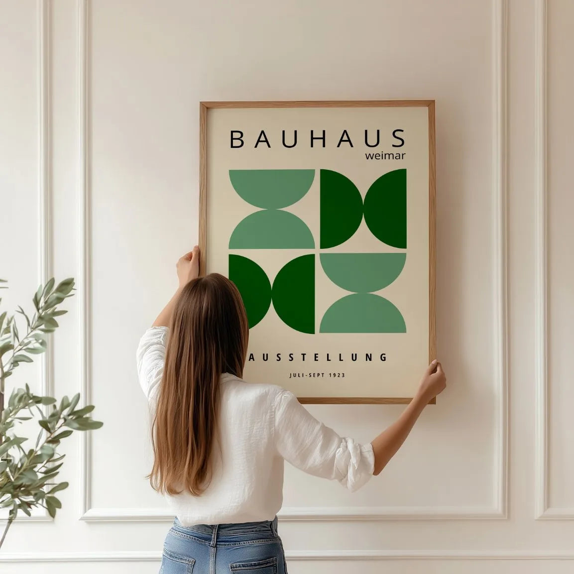 Affiche Bauhaus Éléments Verts