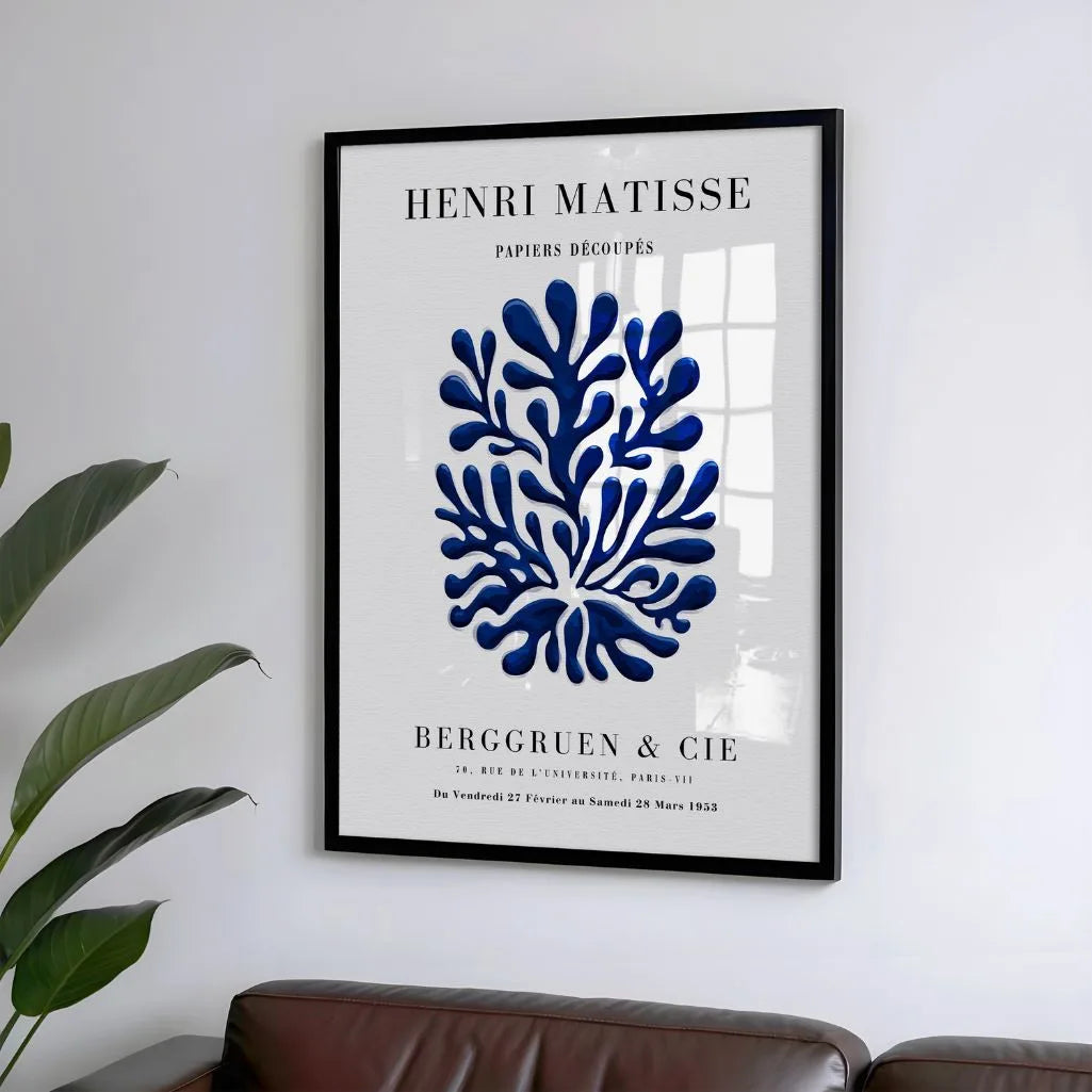 Matisse Blue Form Poster
