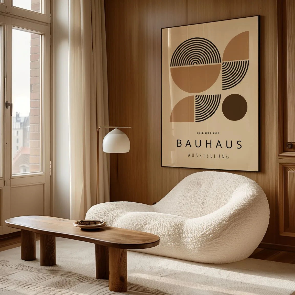 Bauhaus Moitiés Géométriques Affiche