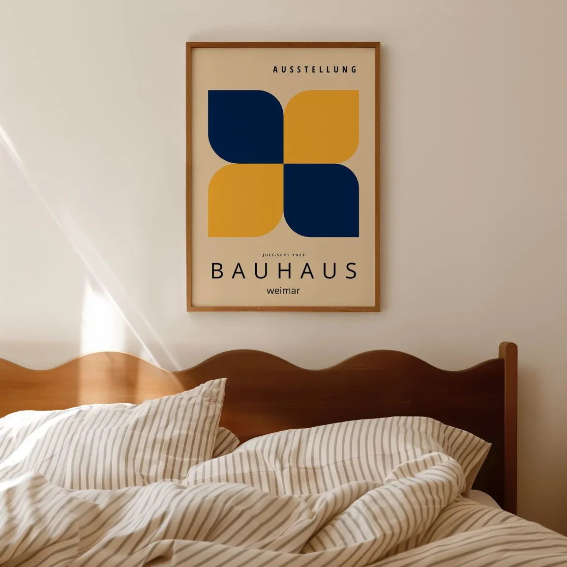 Bauhaus Jaune Bleu Marine Affiche