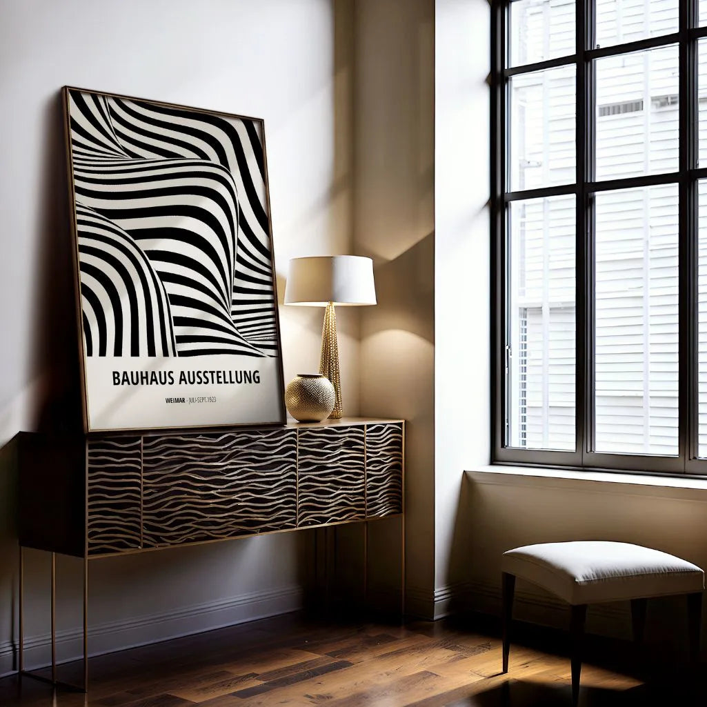 Bauhaus Spatial Illusion Poster