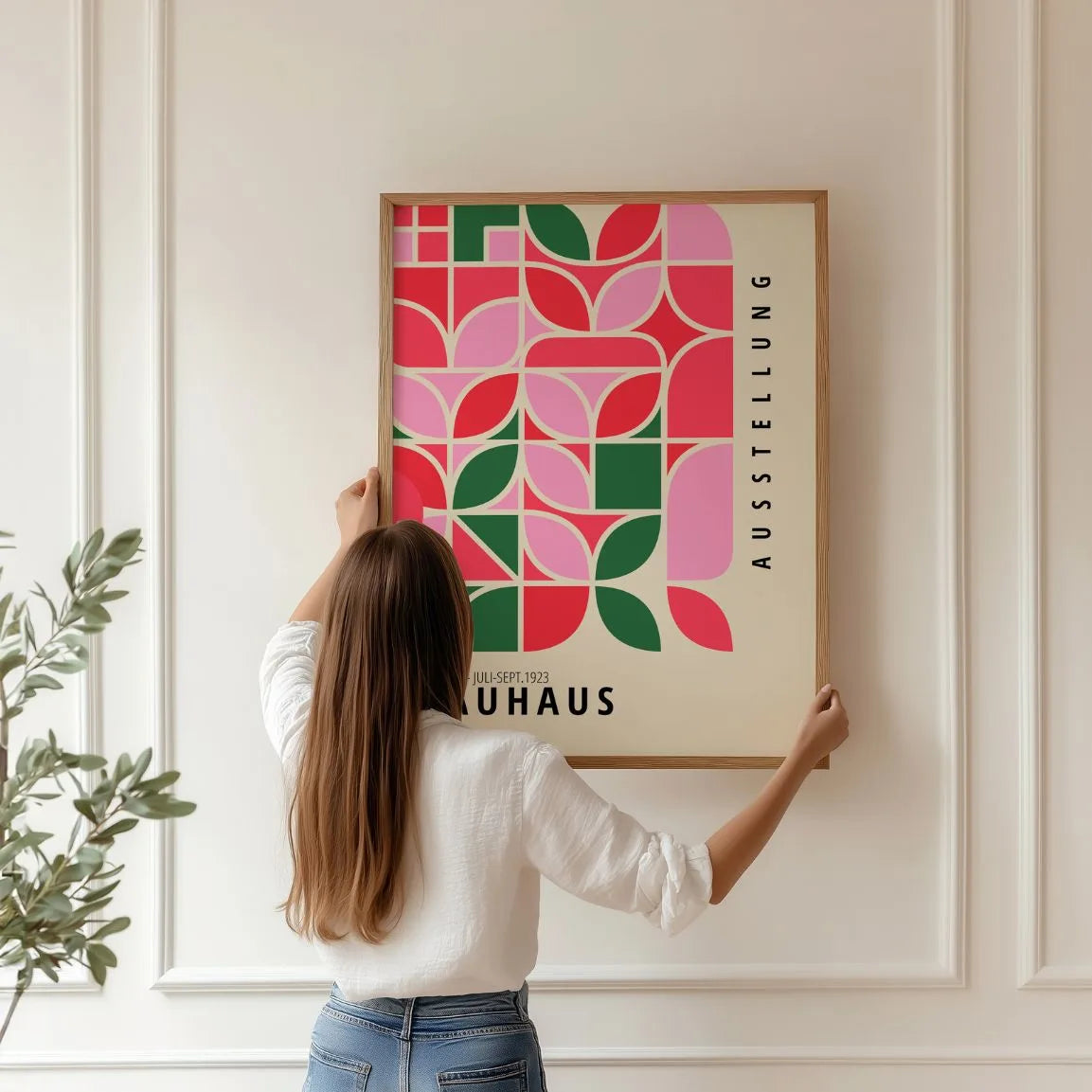 Bauhaus Vert Rouge Affiche