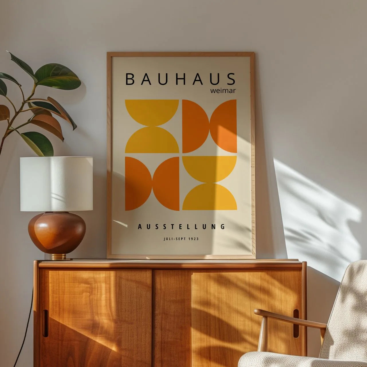 Bauhaus Orange Solaire Affiche