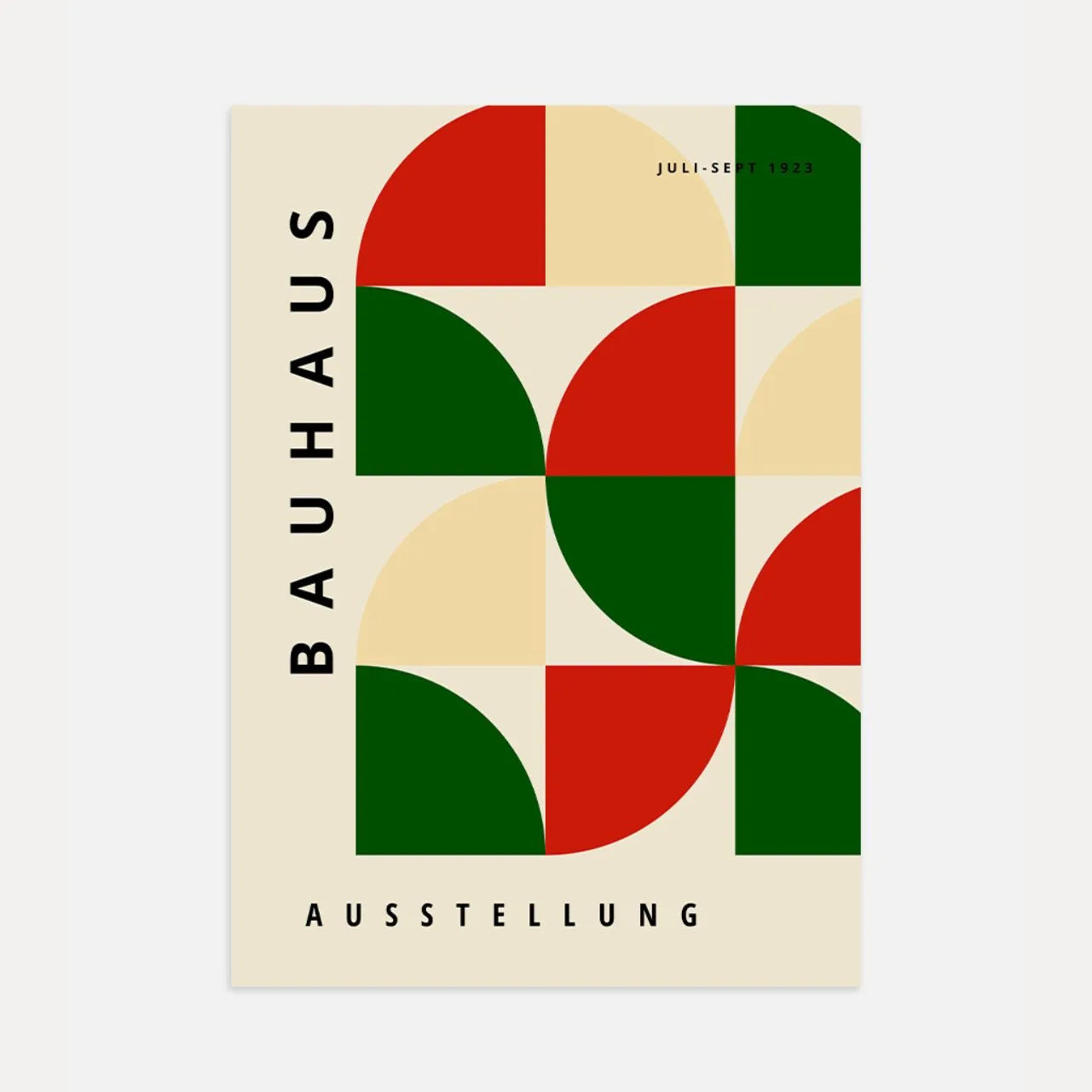 Bauhaus Rouge Vert Affiche