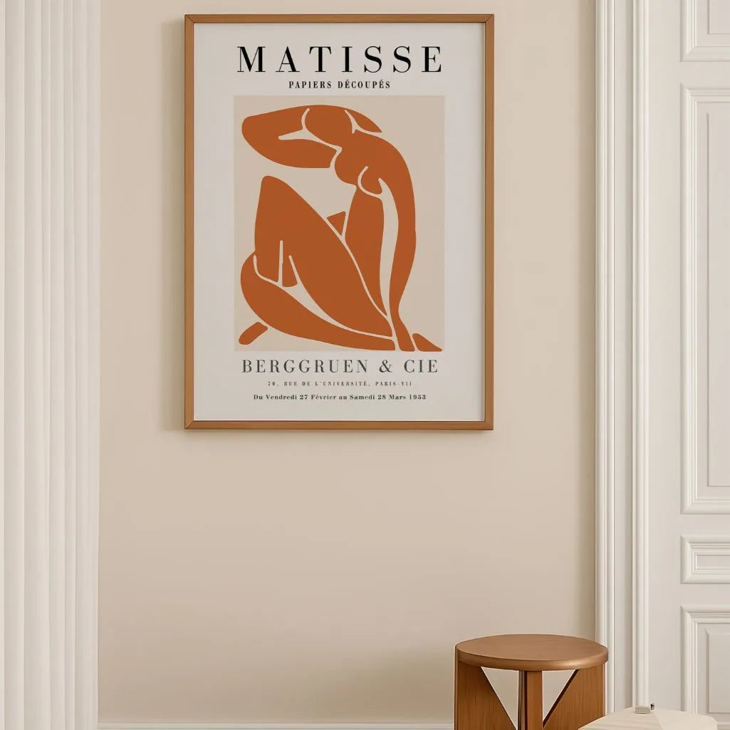 Matisse Terracotta Silhouette Poster