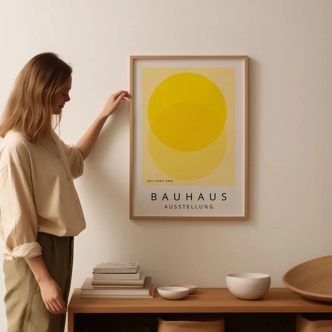 Bauhaus Jaune Lumière Affiche
