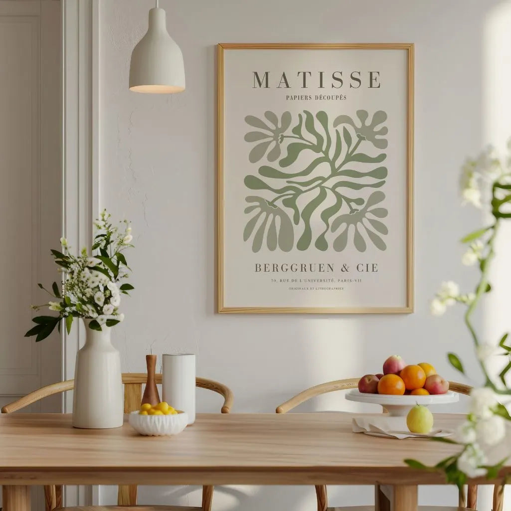 Henri Matisse Green Symmetry Poster