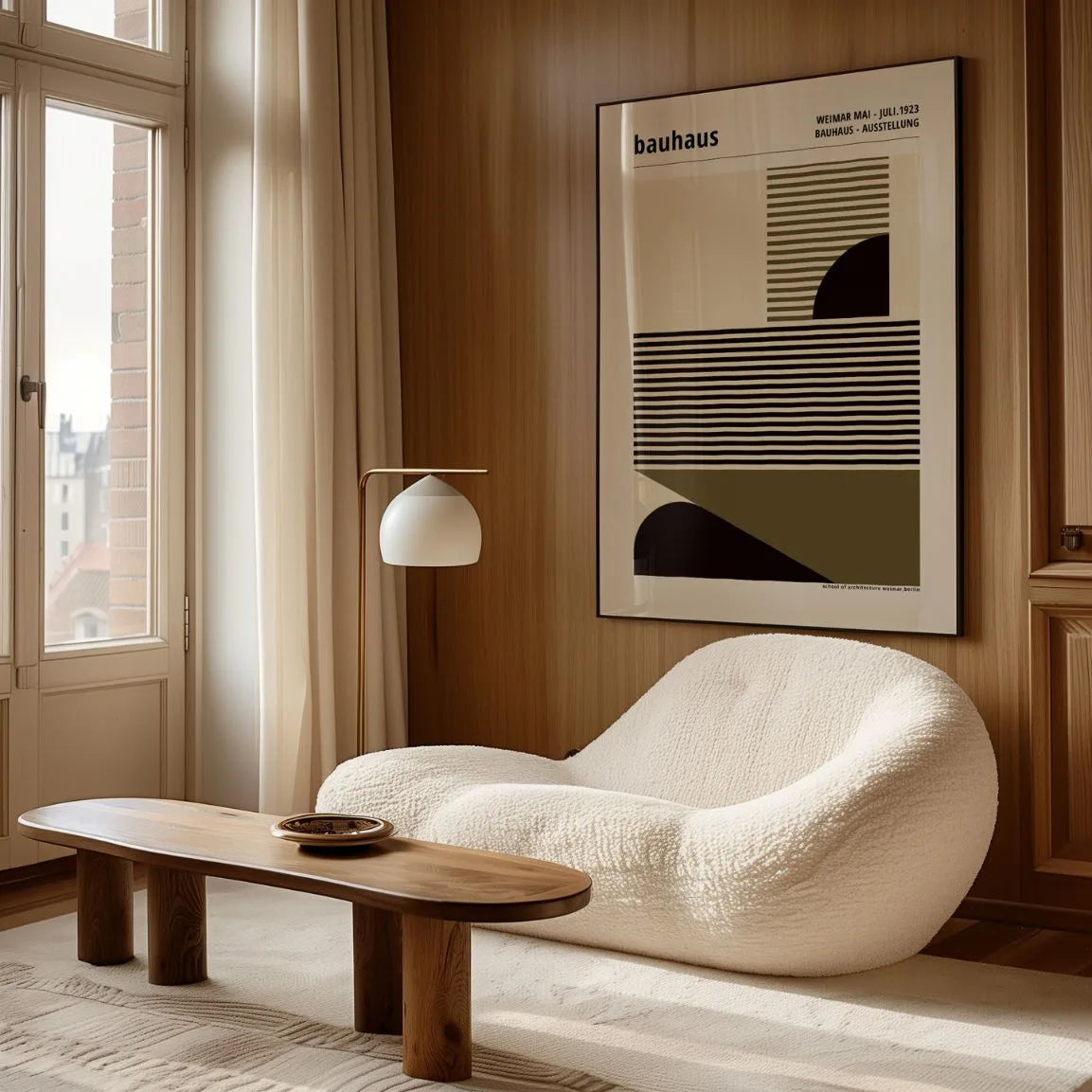 Bauhaus Lignes Et Formes Affiche