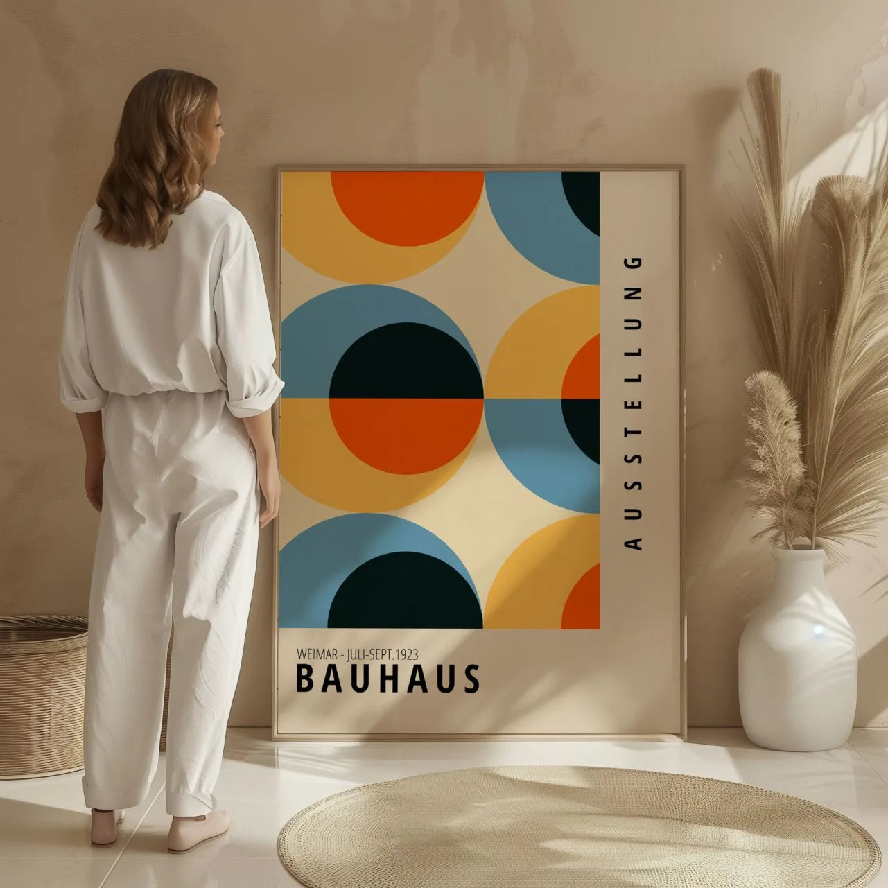 Bauhaus Couleurs Rétro Affiche