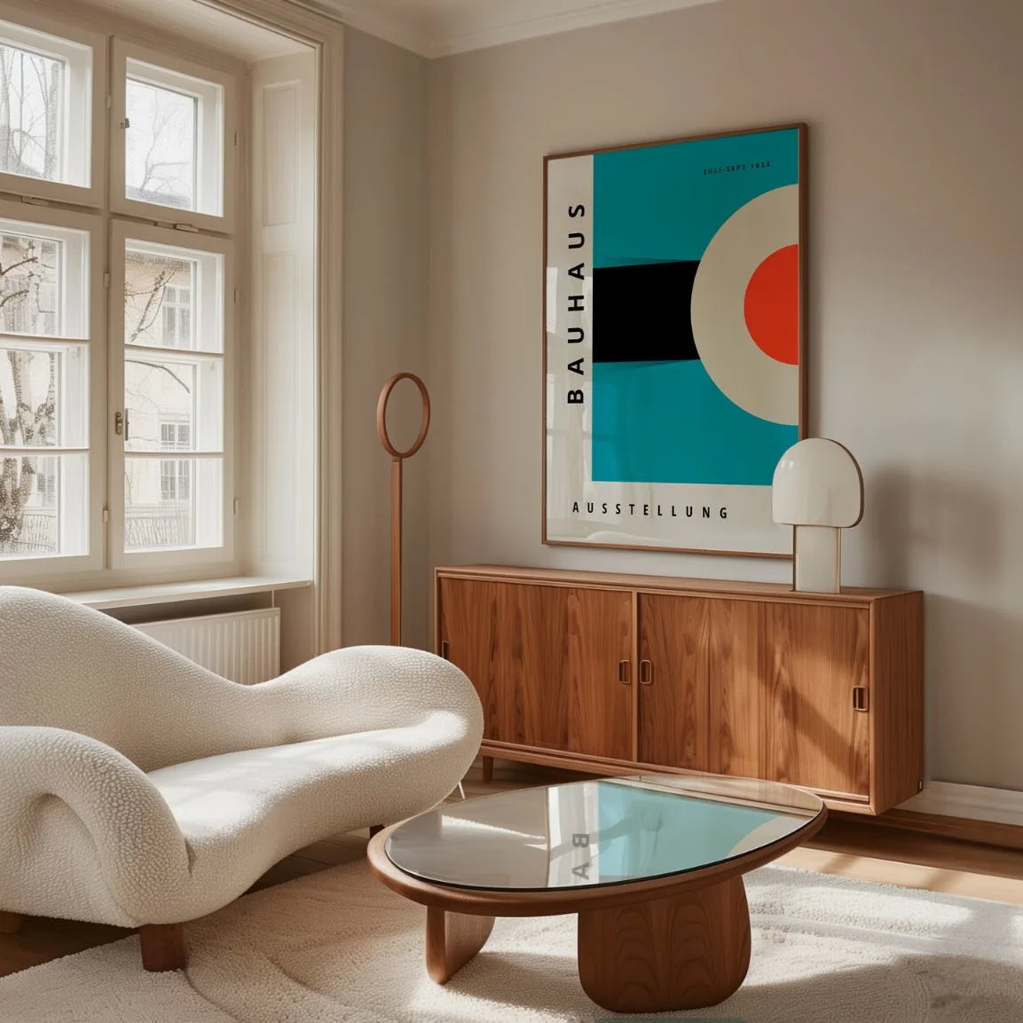 Affiche Bauhaus Bleu Ciel