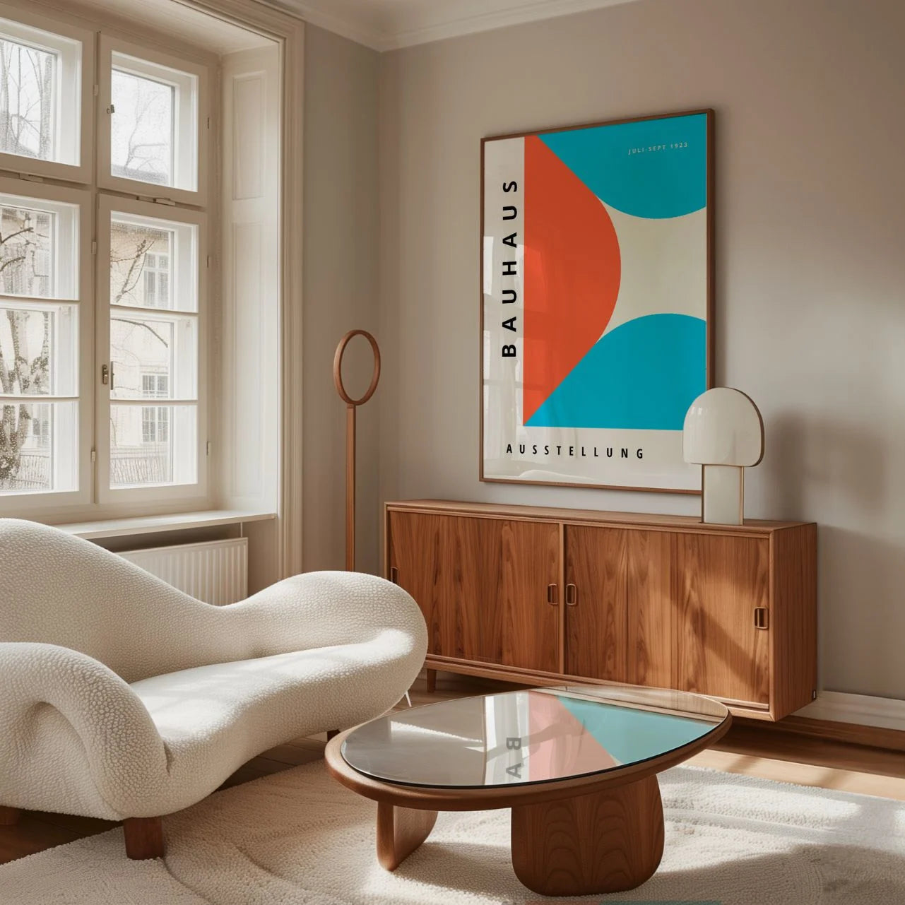 Bauhaus Bleu Rouge Affiche