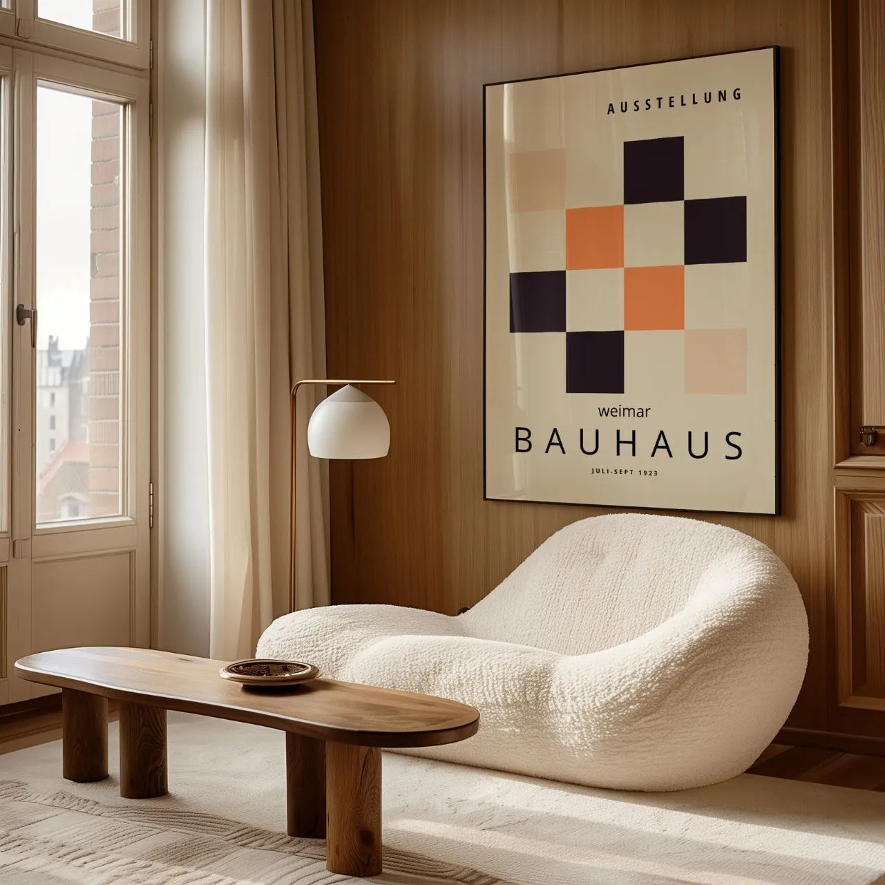 Bauhaus Carrés Grille Affiche