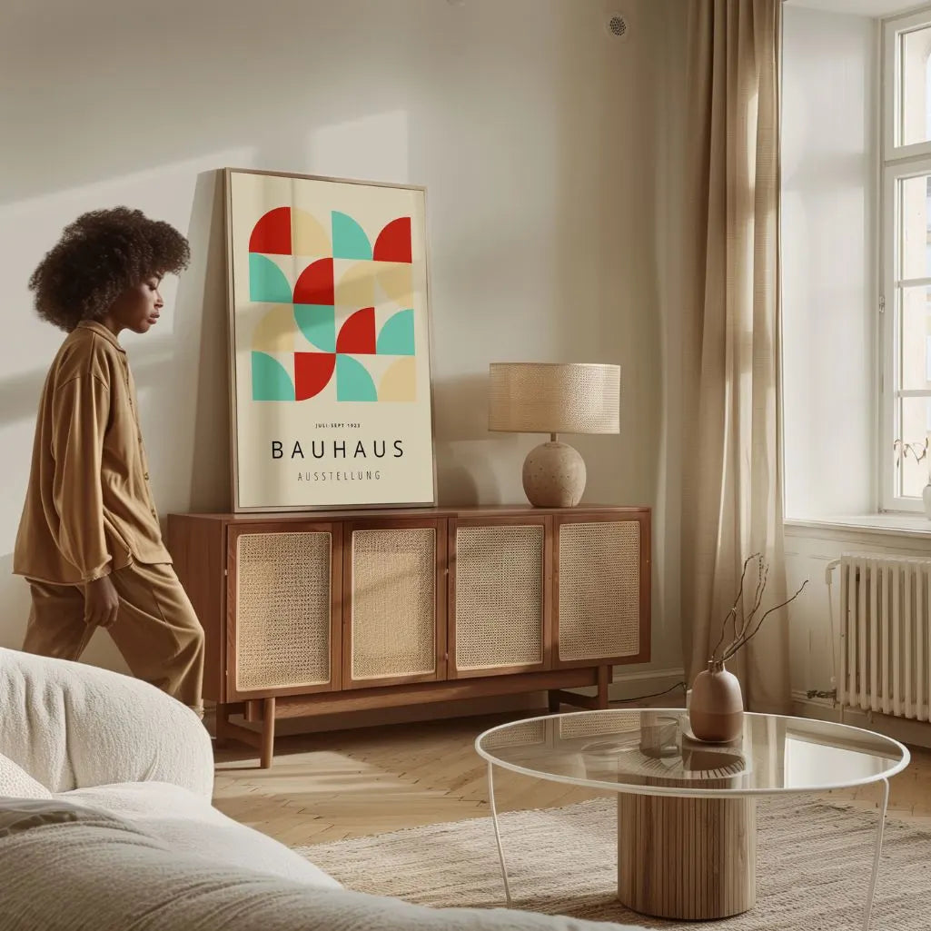 Bauhaus Color Geometry Poster