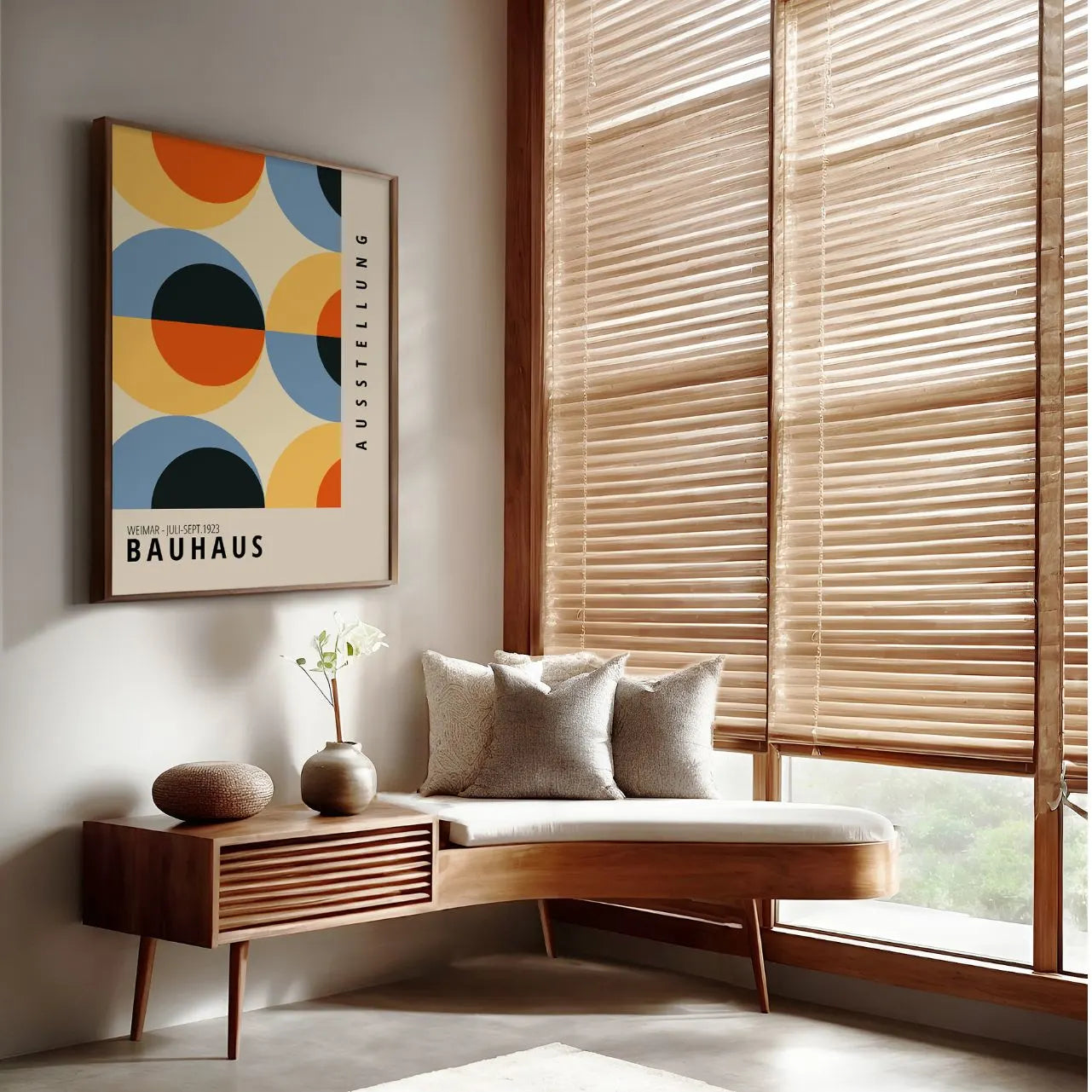 Bauhaus Couleurs Rétro Affiche