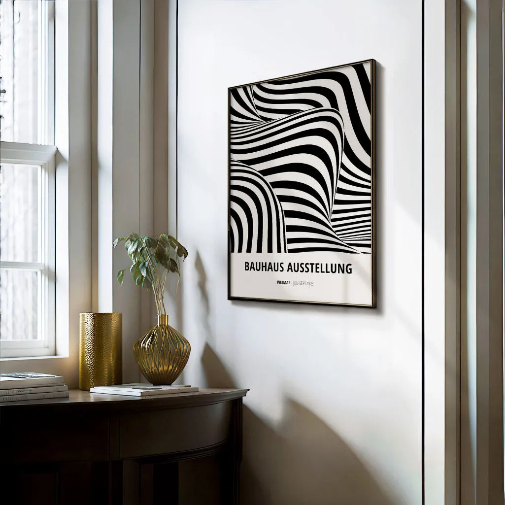 Bauhaus Spatial Illusion Poster