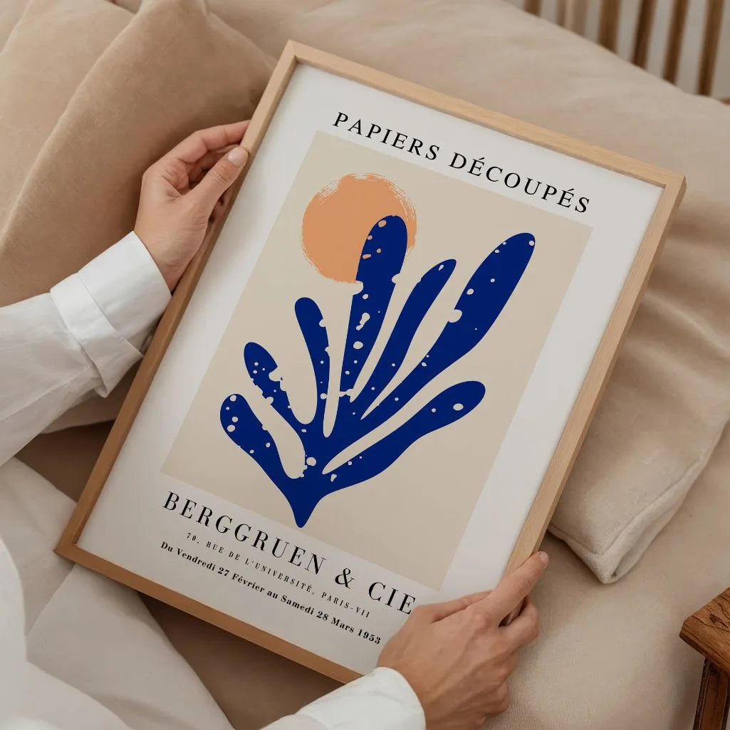 Matisse Blue Motif Poster