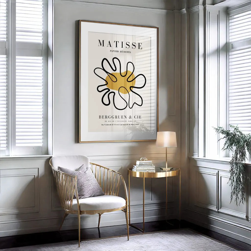 Henri Matisse – Affiche Découpée Moutarde
