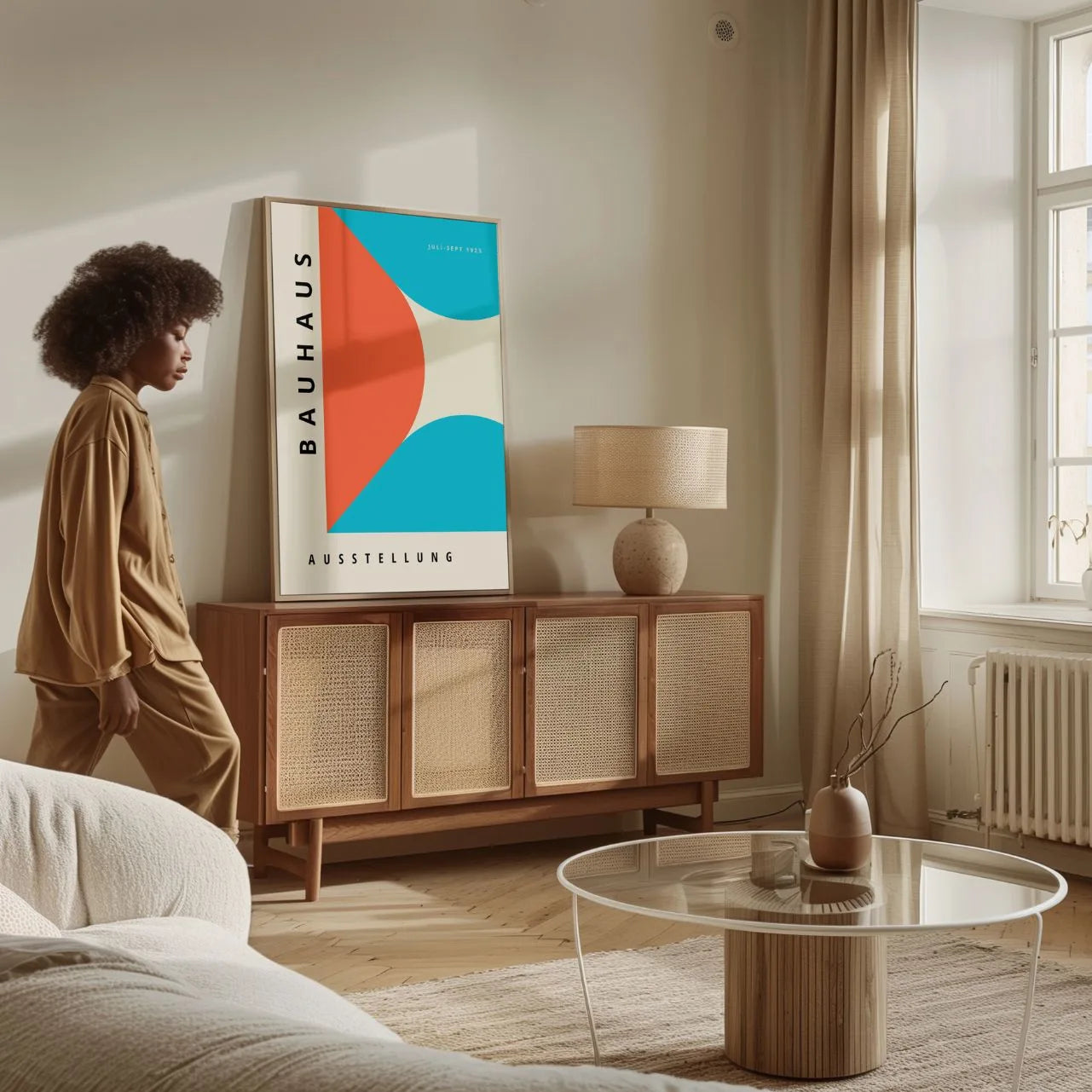 Bauhaus Bleu Rouge Affiche