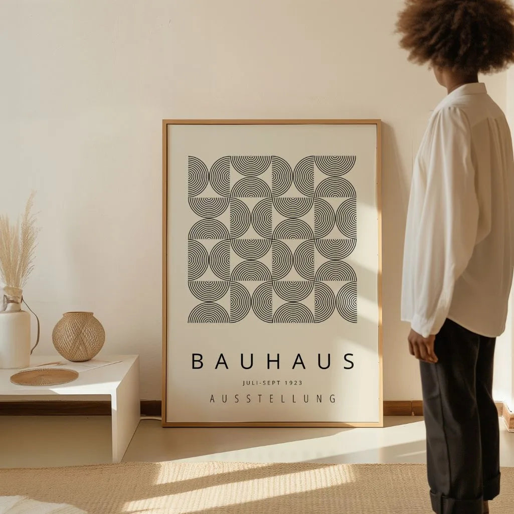 Bauhaus Hypnotic Arc Poster